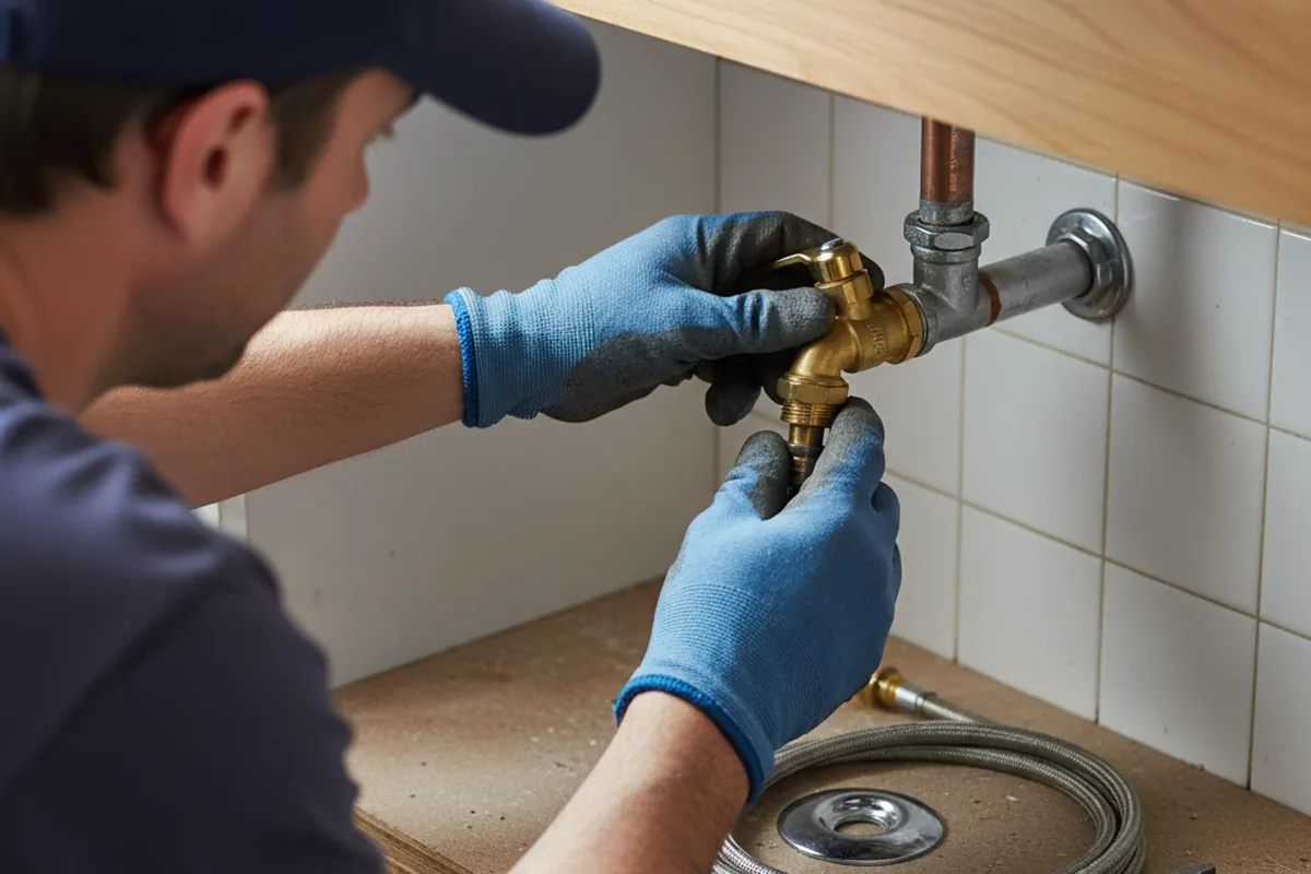 Shutoff valve and fitting work during Faucet and Fixture Repair in Yountville